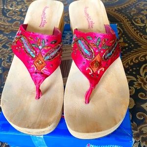Fuchsia Pink Slip-Ons
